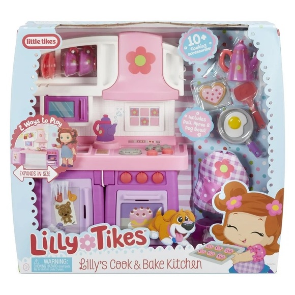 Lilly's Cook & Bake Kitchen Doll Playset by Lilly Tikes from Little Tikes NEW - Picture 8 of 8